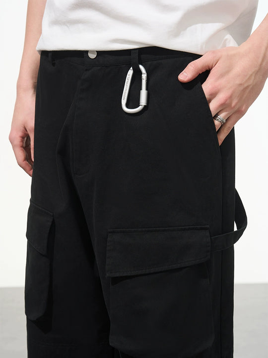 Harsh and Cruel Functional Pocket Pleated Cargo Trousers