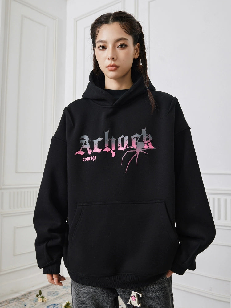Achock Spider Print Hoodie