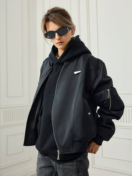 Achock Personalized Zipper Bomber Jacket