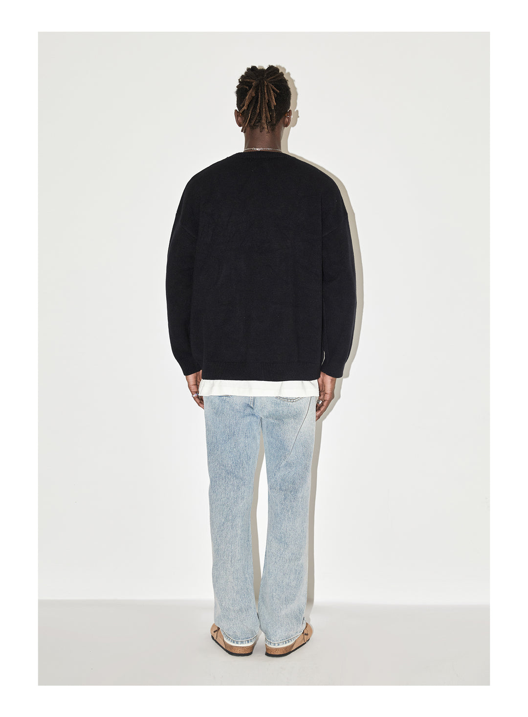 EMPTY REFERENCE I Love Strawberry Jacquard Knit Sweater