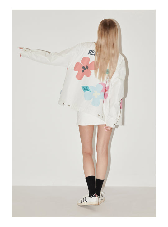 EMPTY REFERENCE Garden Floral Print Jacket
