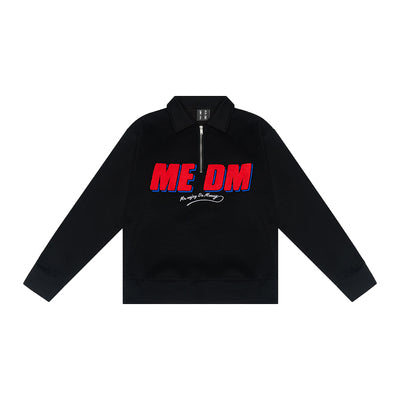 MEDM Half Zipper Logo POLO Sweatshirts | Face 3 Face