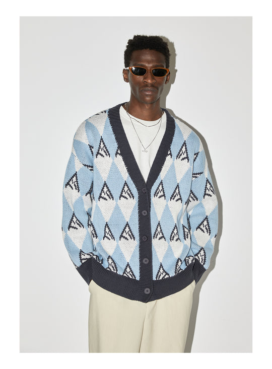 EMPTY REFERENCE Snow Mountain Stitching Cardigan