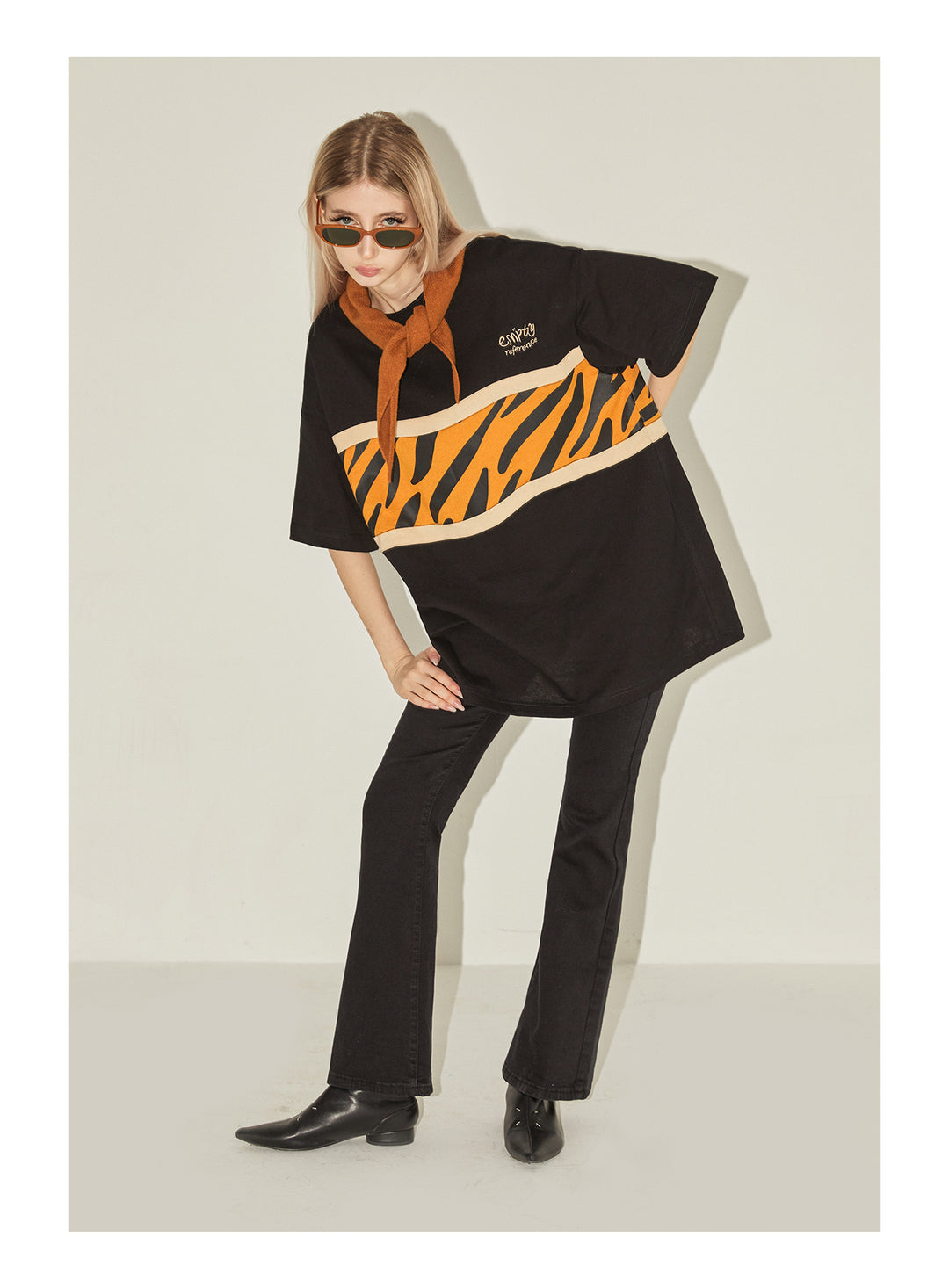 EMPTY REFERENCE Tiger Stitching Tee