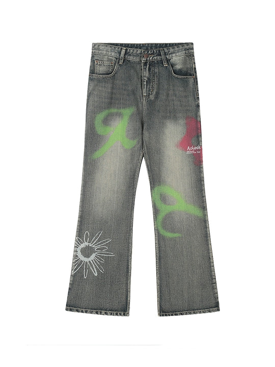 Achock Paint Color Spray Denim Jeans