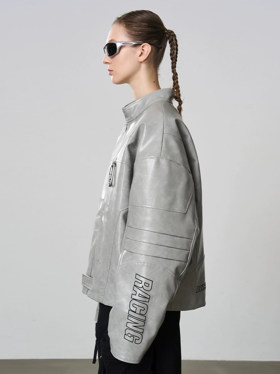 Harsh and Cruel Deconstructed Patchwork Leather Jacket