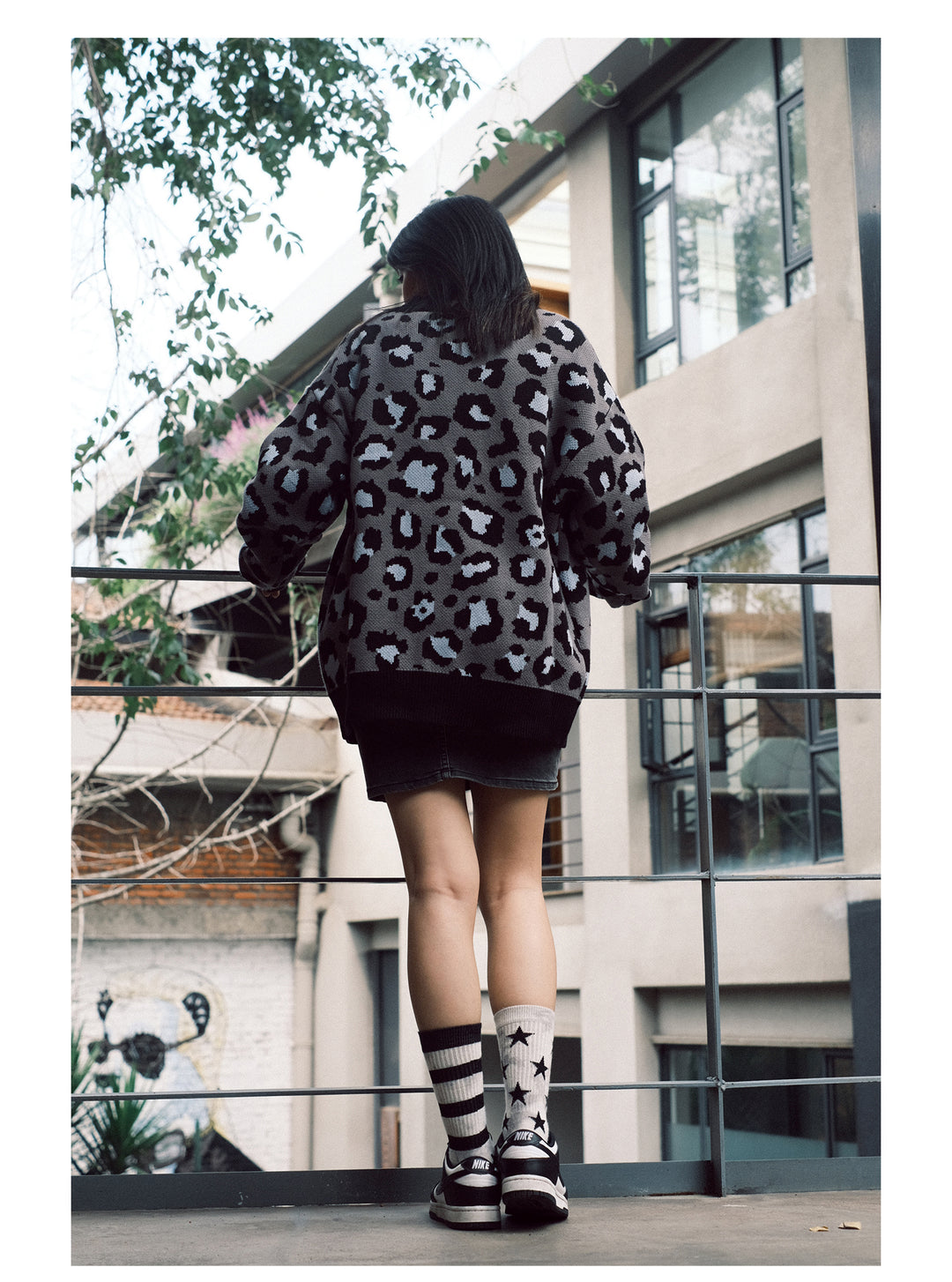 VOTE Leopard Knitted Cardigan