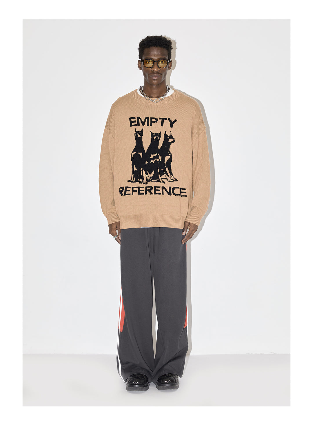 EMPTY REFERENCE Doberman Knit Sweater