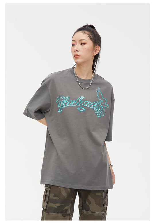 Cashrules Bunny Girl Logo Printing Tee