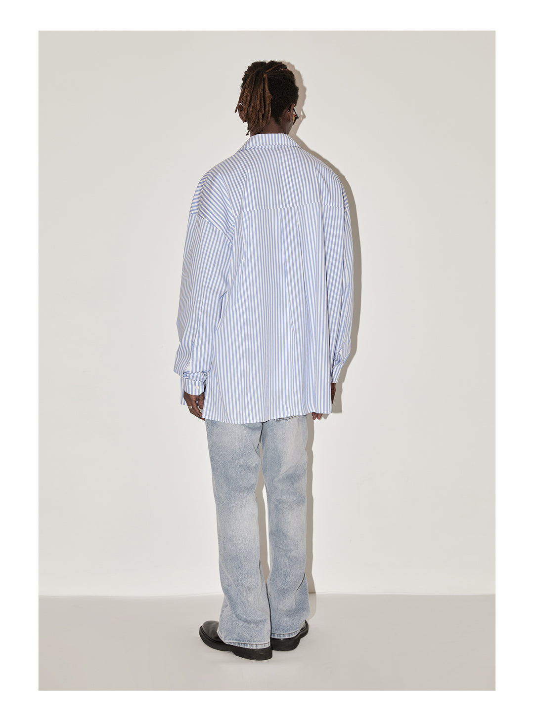 EMPTY REFERENCE Stripes Structured Long Sleeved Shirt