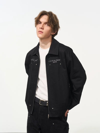 Harsh and Cruel Embroidered Carpenter Twill Jacket