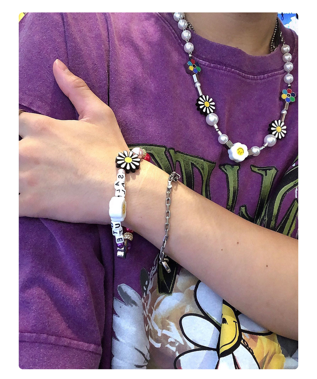 SALUTE & GODDESS Small Daisy Bracelet