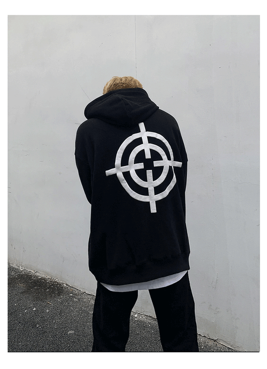 Dark Skull Flocking Hoodie