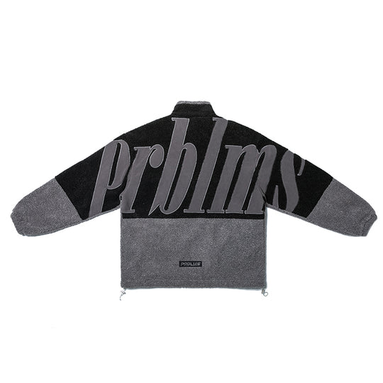 PRBLMS Big LOGO Sherpa Fleece Boa Jacket | Face 3 Face