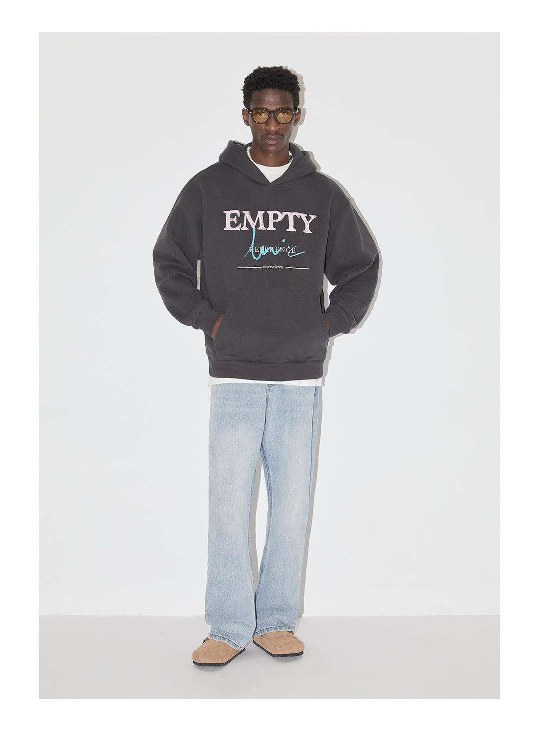 EMPTY REFERENCE Overlap Logo Hoodie