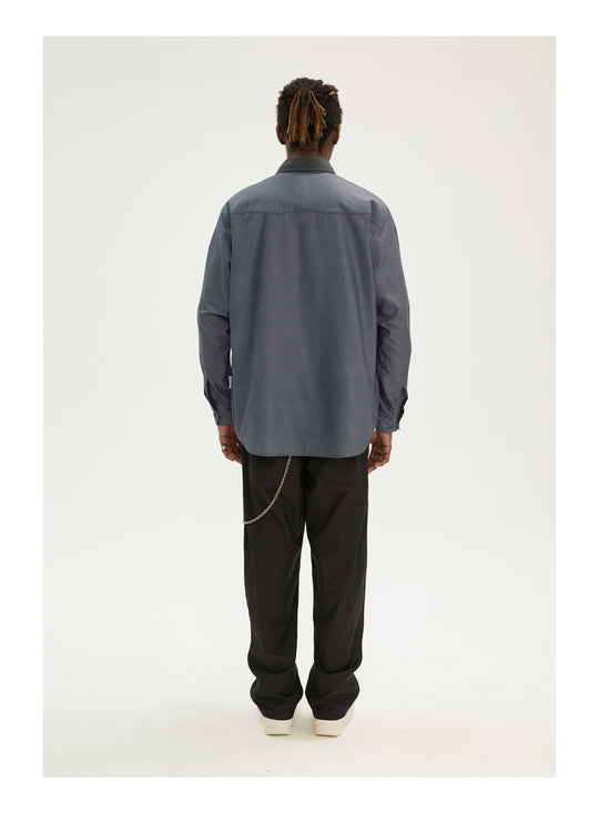 EMPTY REFERENCE Flower Shadow Print Long Sleeve Shirt