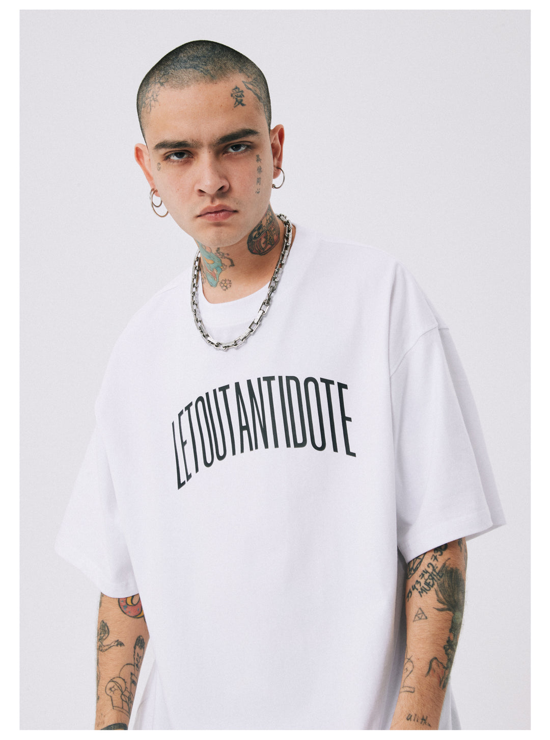 ANTIDOTE Letter Logo Printing Tee