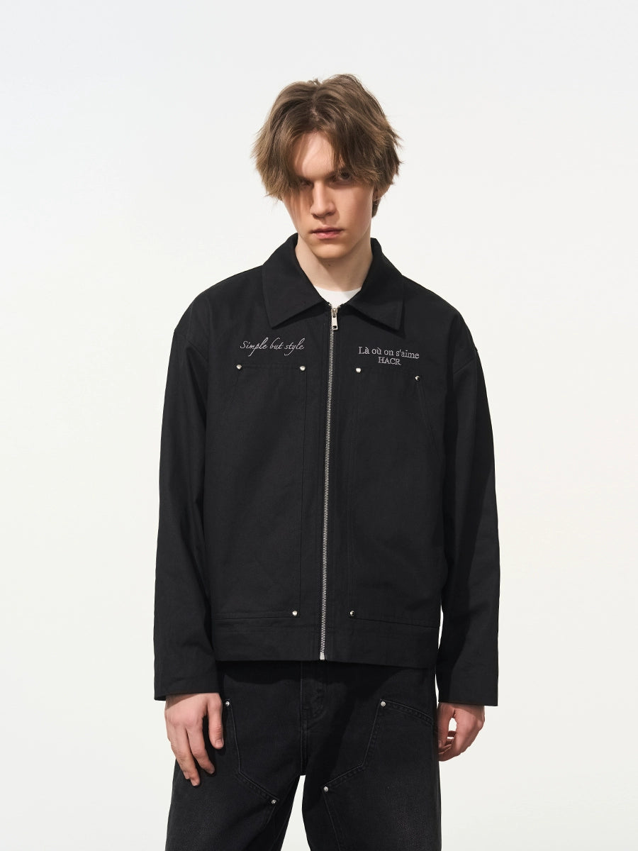 Harsh and Cruel Embroidered Carpenter Twill Jacket