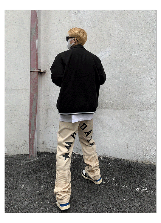 Guns Star Print Pants