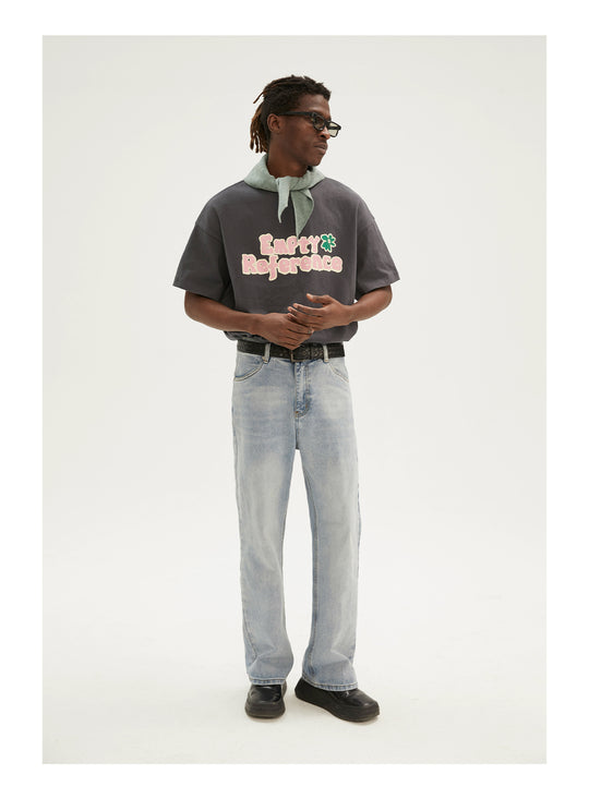 EMPTY REFERENCE Pink Letters Logo Tee