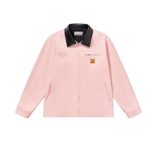 Harsh and Cruel Leather Collar Suede Detroit Jacket