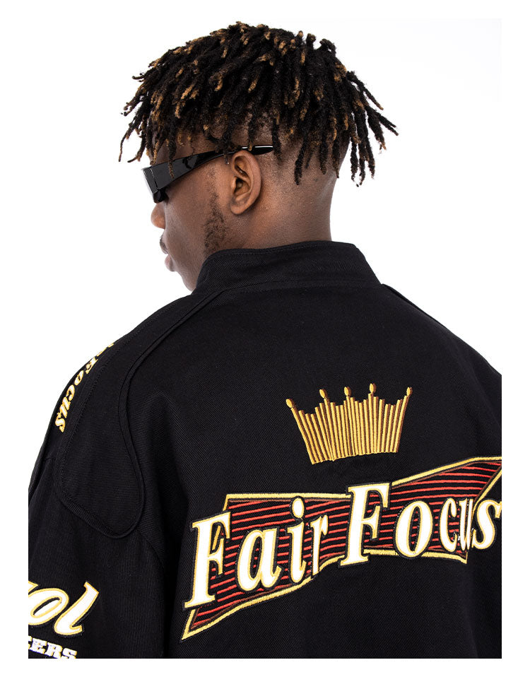 Fair Focus Embroidered Racing Jacket