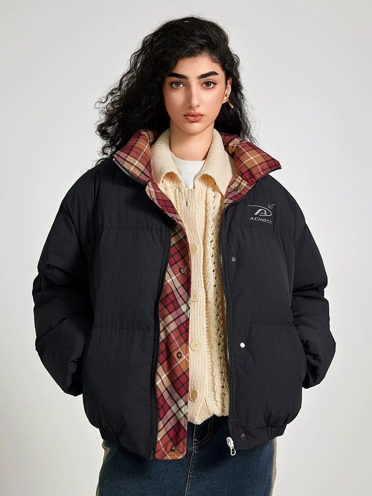 Achock Plaid Reversible Cotton Jacket