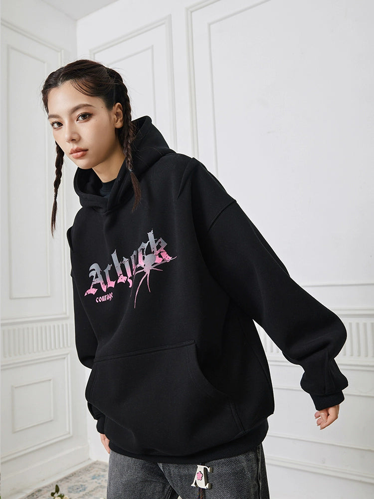 Achock Spider Print Hoodie