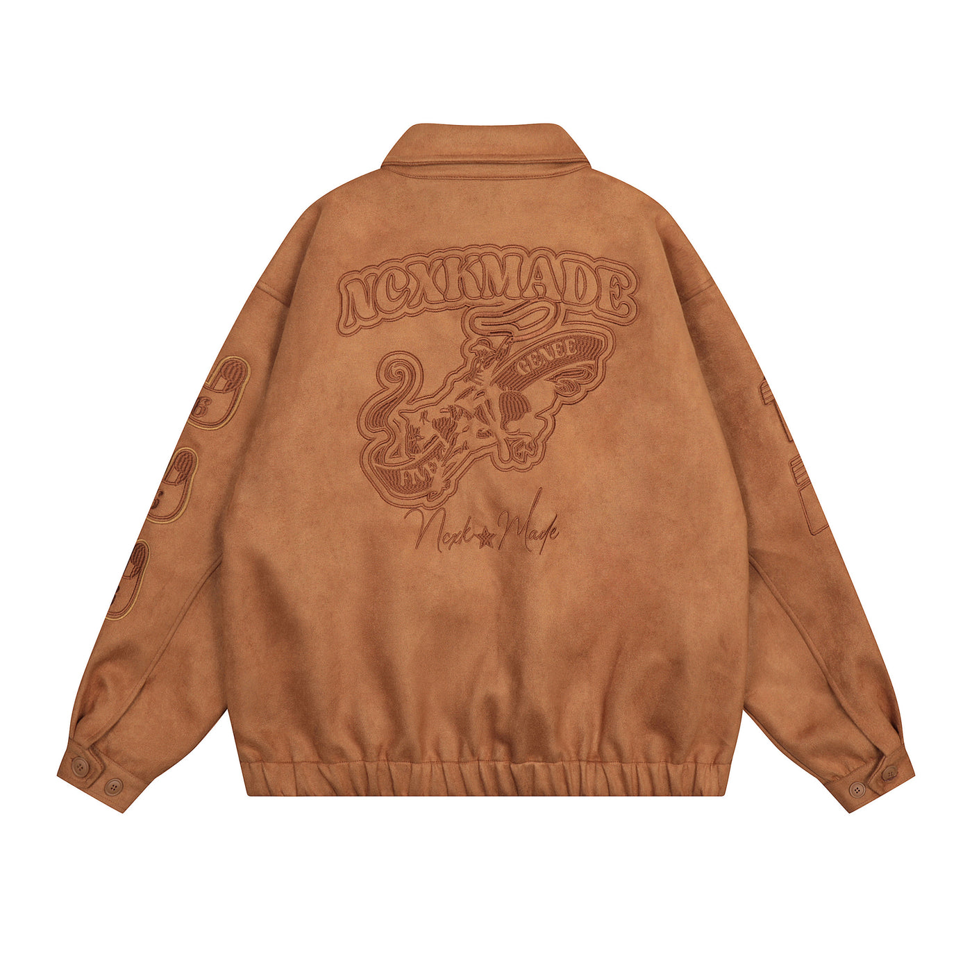 F3F Select Embroidered Suede Lapel Jacket