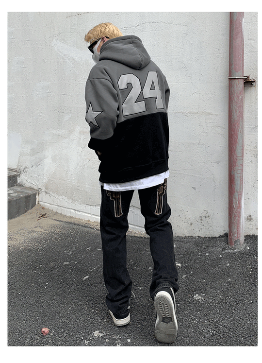 Guns Embroidered Denim Jeans