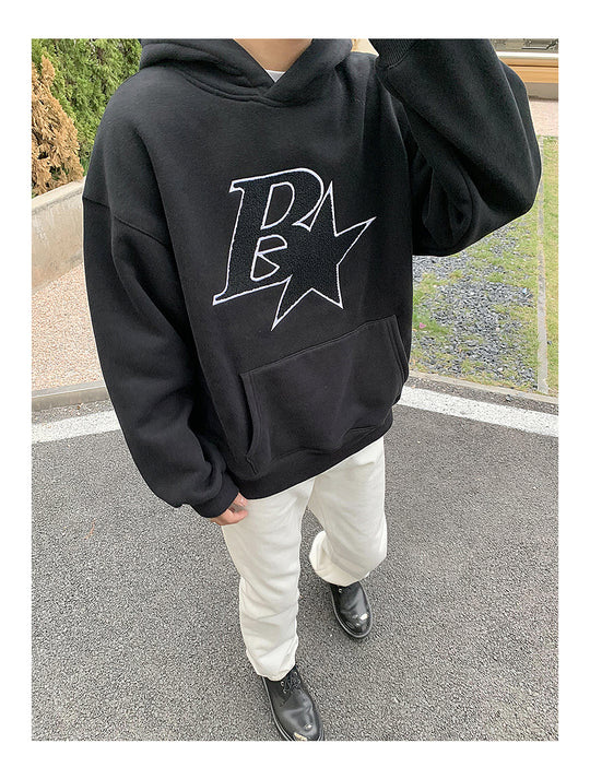 B Star Embroidered Hoodie