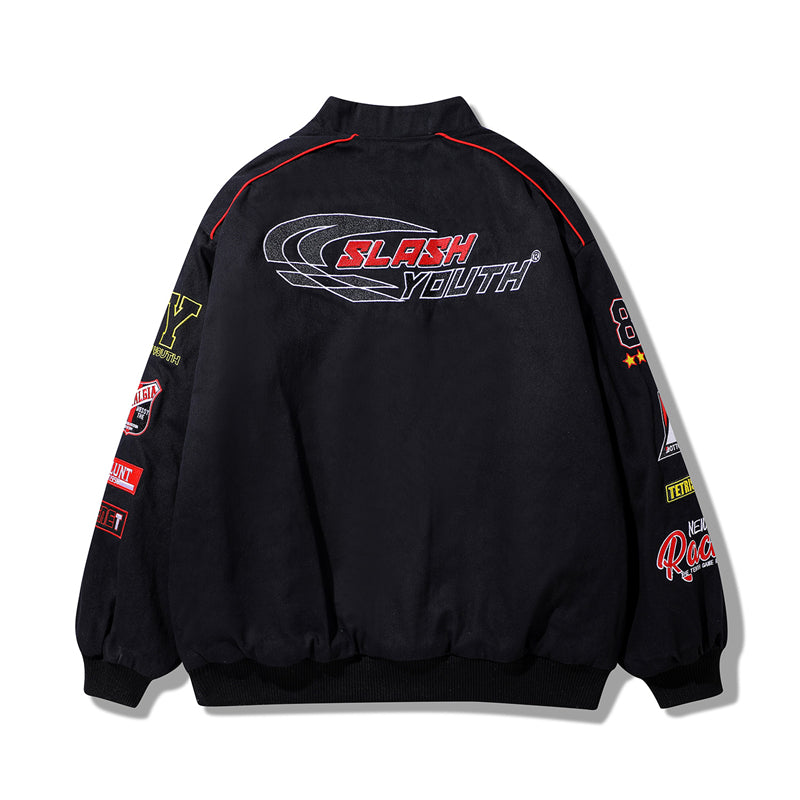 SY Embroidered Motorcycle Racing Jacket