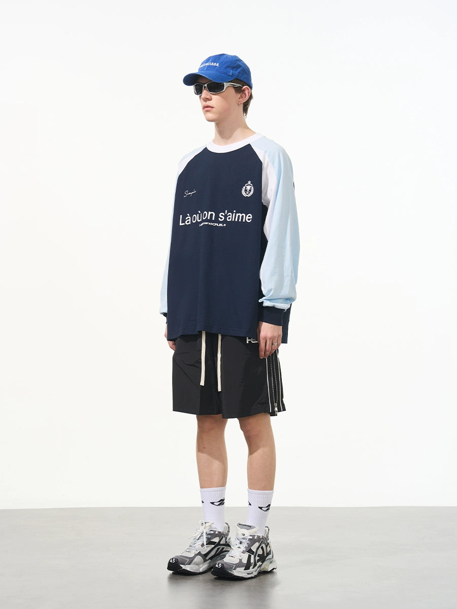 Harsh and Cruel Jersey Raglan Long Sleeve Tee