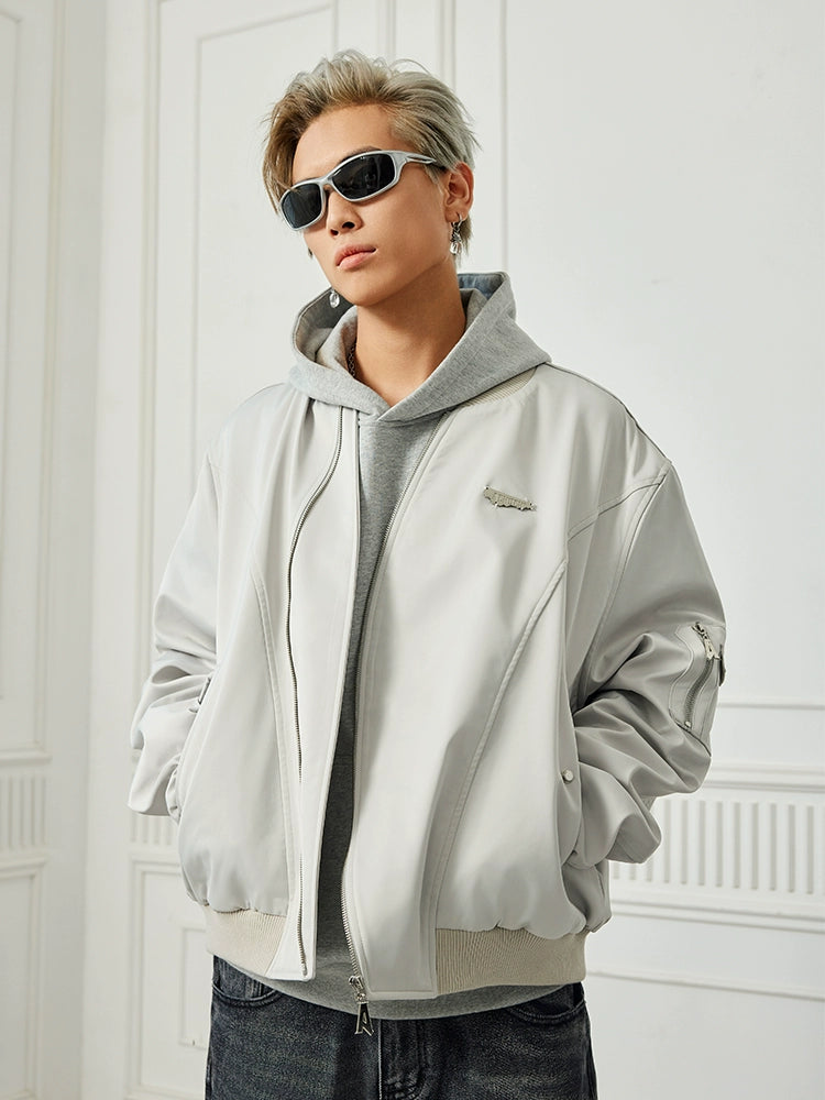 Achock Personalized Zipper Bomber Jacket