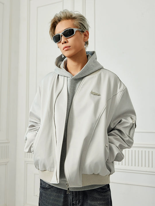 Achock Personalized Zipper Bomber Jacket