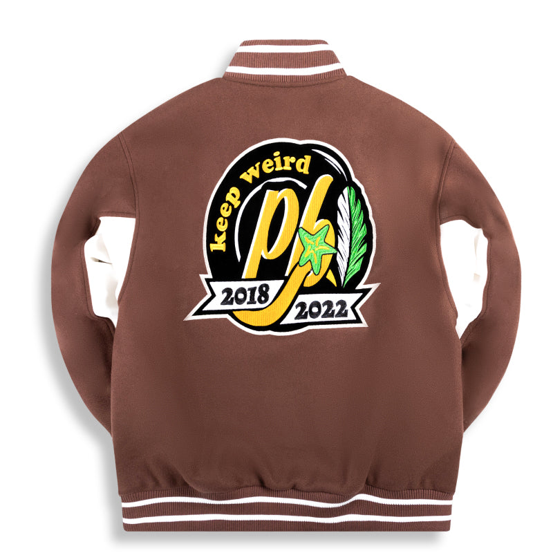 PRBLMS Graffiti Patch Embroidery Varsity Jacket | Face 3 Face