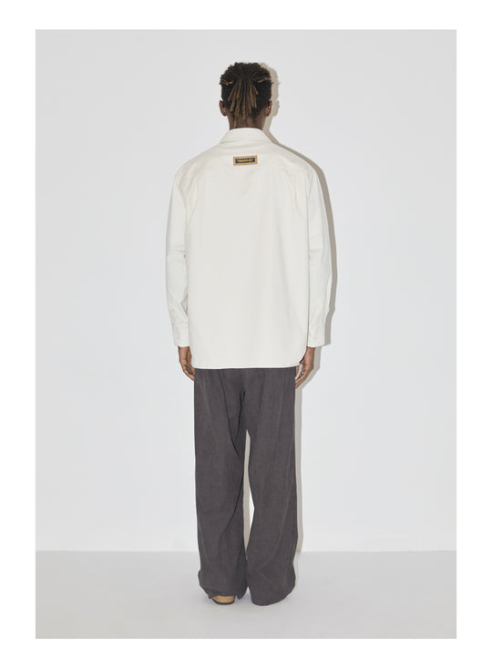 EMPTY REFERENCE Cartoon Puppy LOGO Print Long Sleeved Shirt