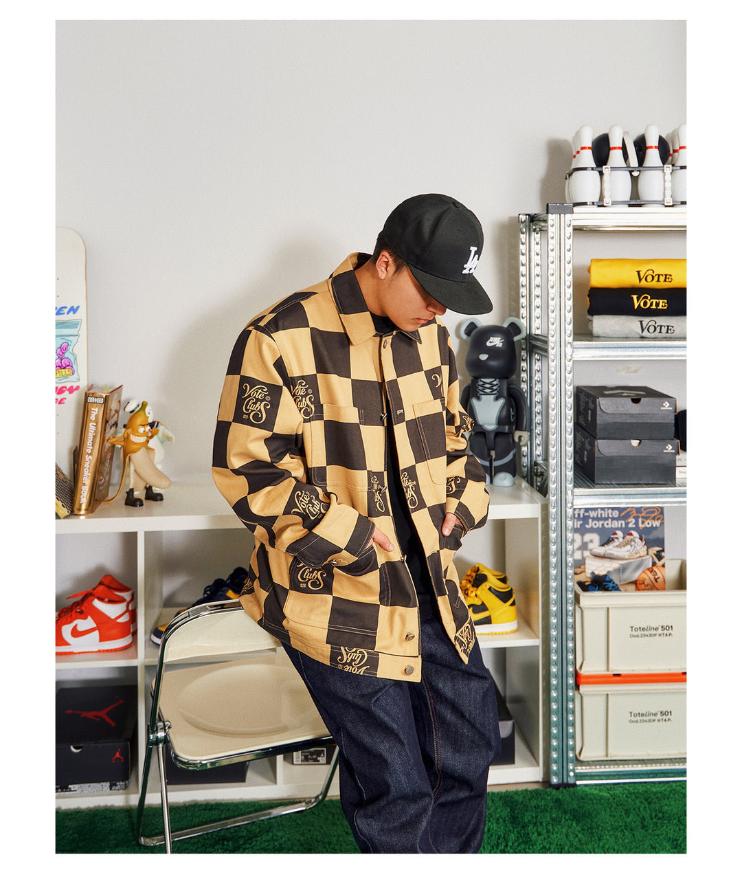 VOTE Watts Club Checkerboard Jacket