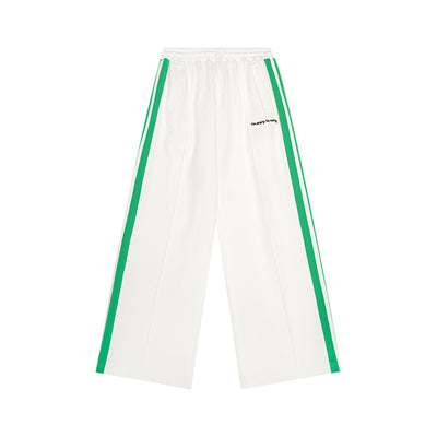 MEDM Wide Leg Contrast Color Track Pants
