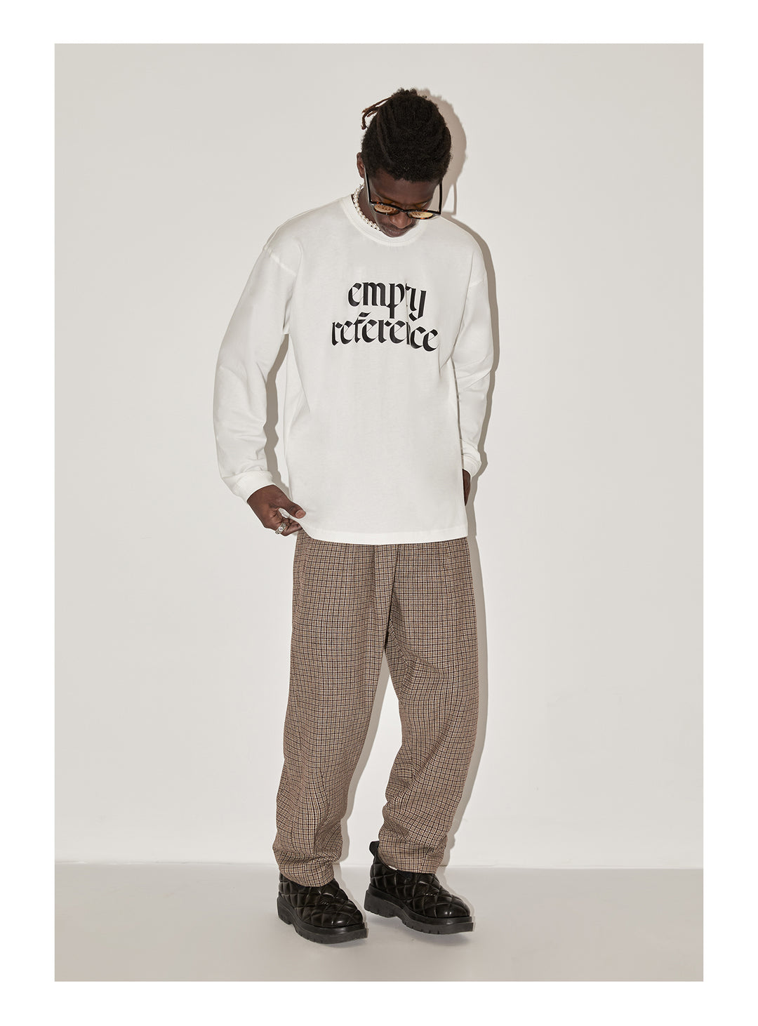 EMPTY REFERENCE Check Pattern Pants