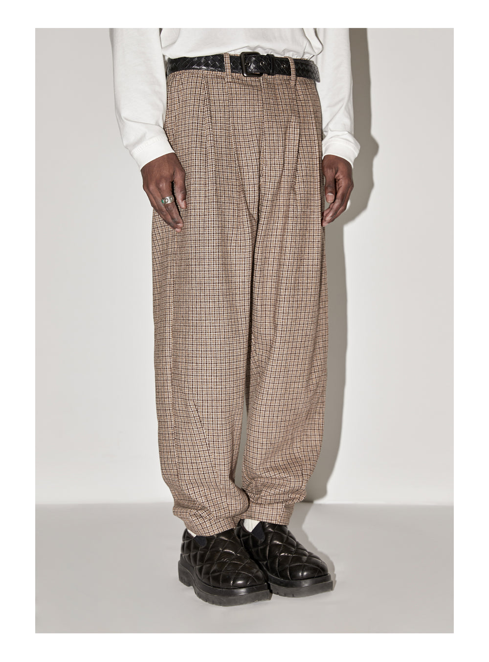 EMPTY REFERENCE Check Pattern Pants