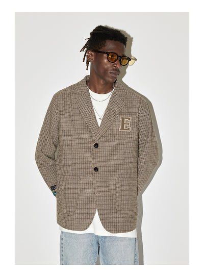 EMPTY REFERENCE Patch Embroidery Suit Jacket