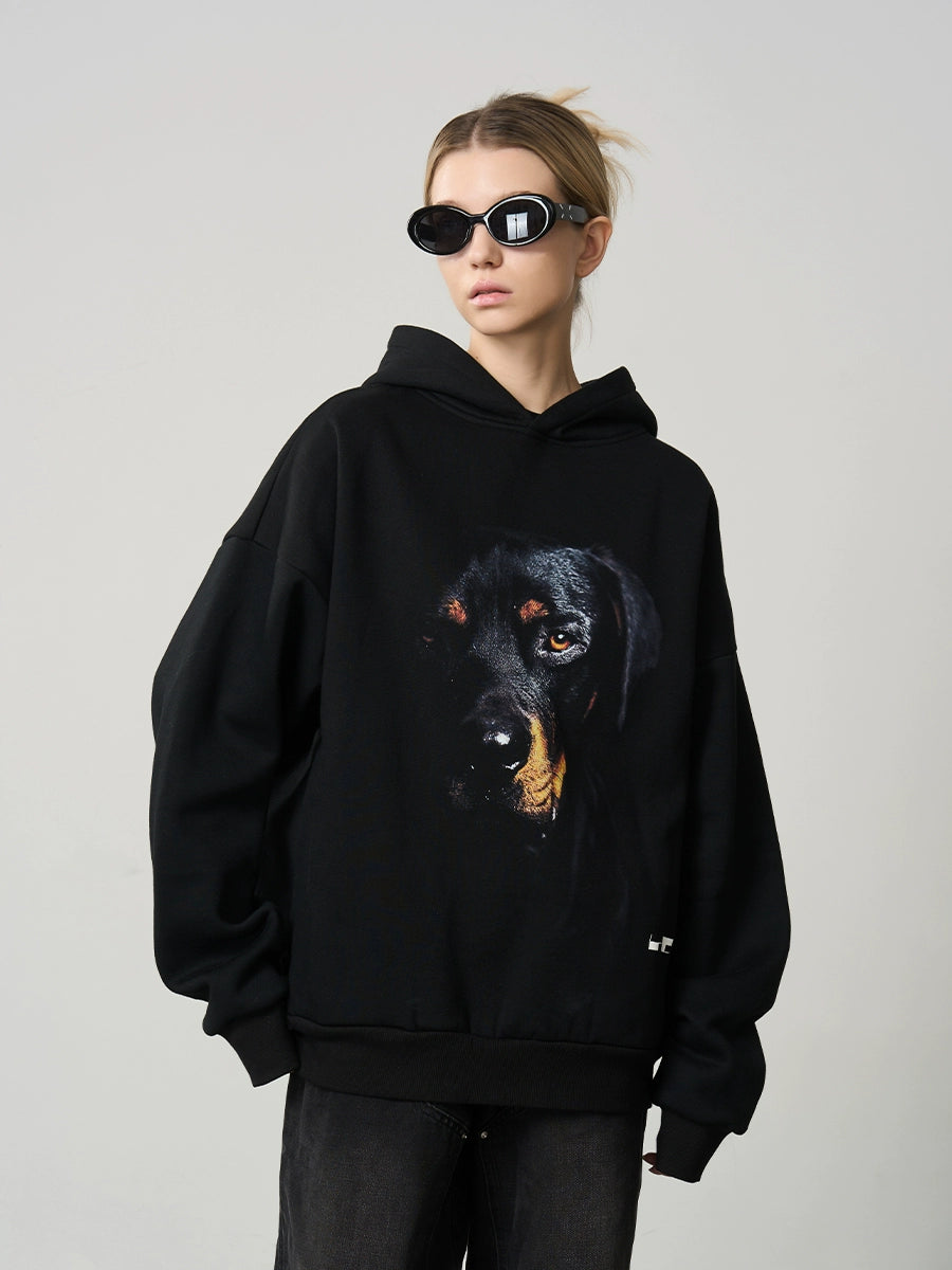 Harsh and Cruel Rottwieiler Printed Hoodie