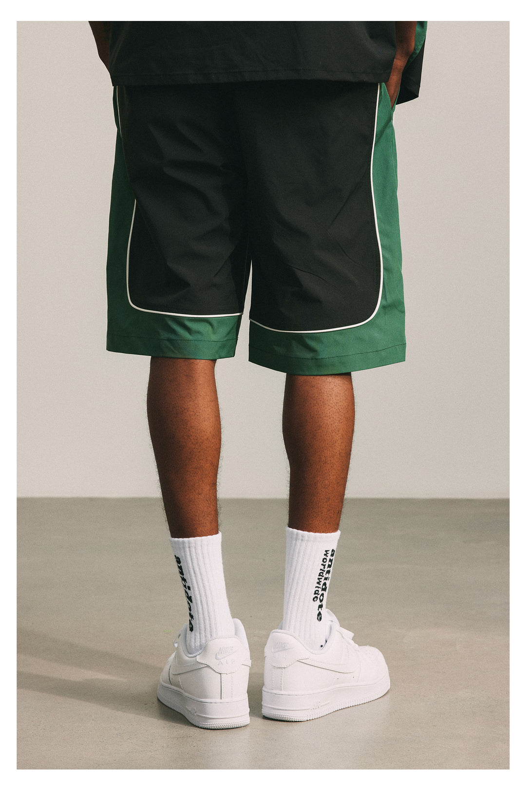 ANTIDOTE Splicing Nylon Five Part Shorts