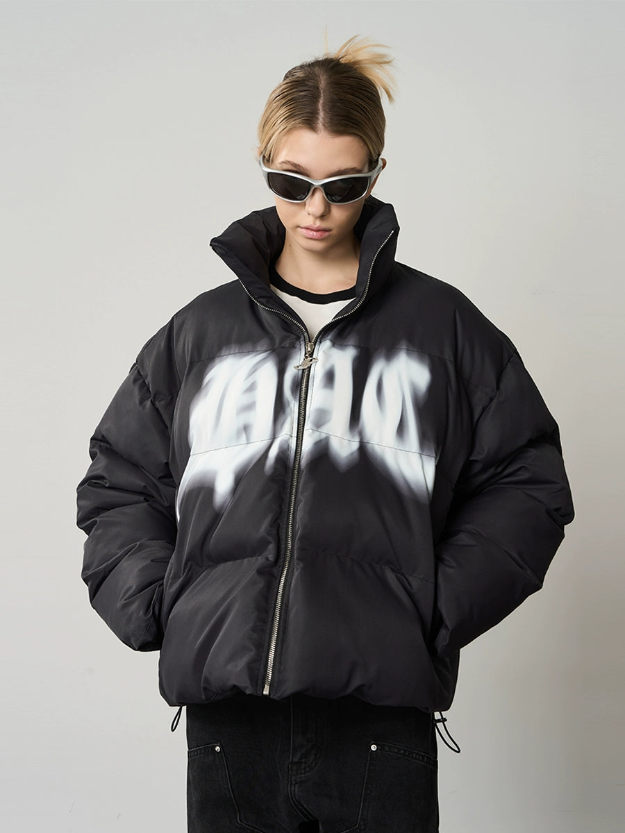 Harsh and Cruel Phantom Logo Down Jacket