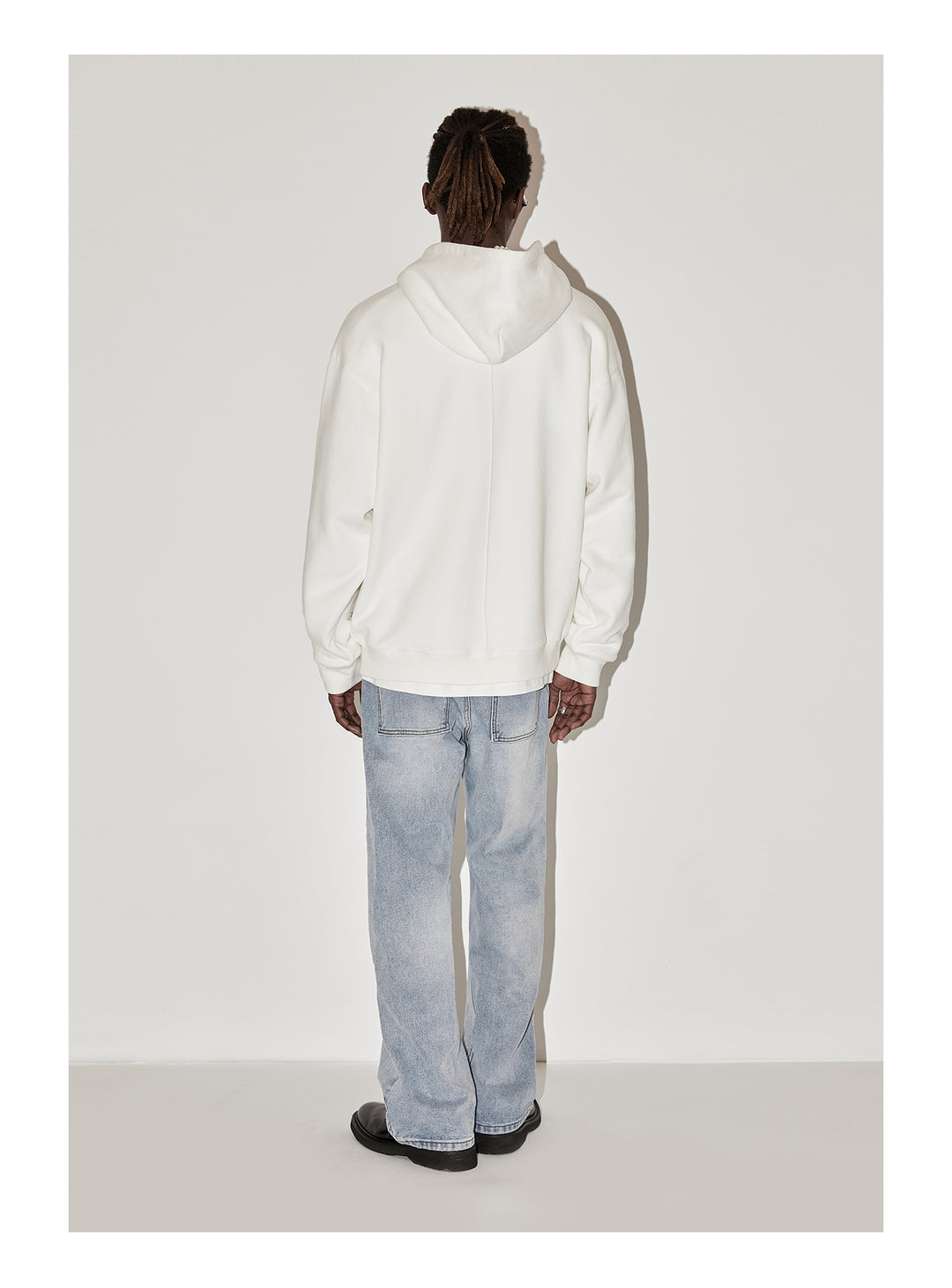 EMPTY REFERENCE Ghosting Logo Print Hoodie