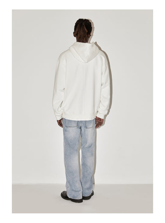 EMPTY REFERENCE Ghosting Logo Print Hoodie