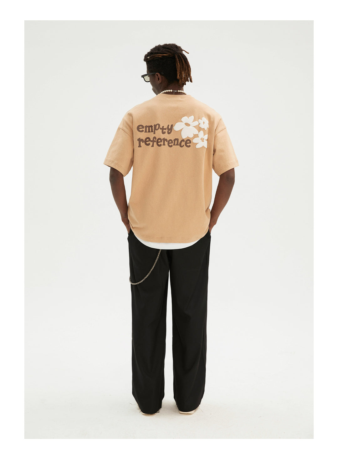 EMPTY REFERENCE Floral Letter Tee