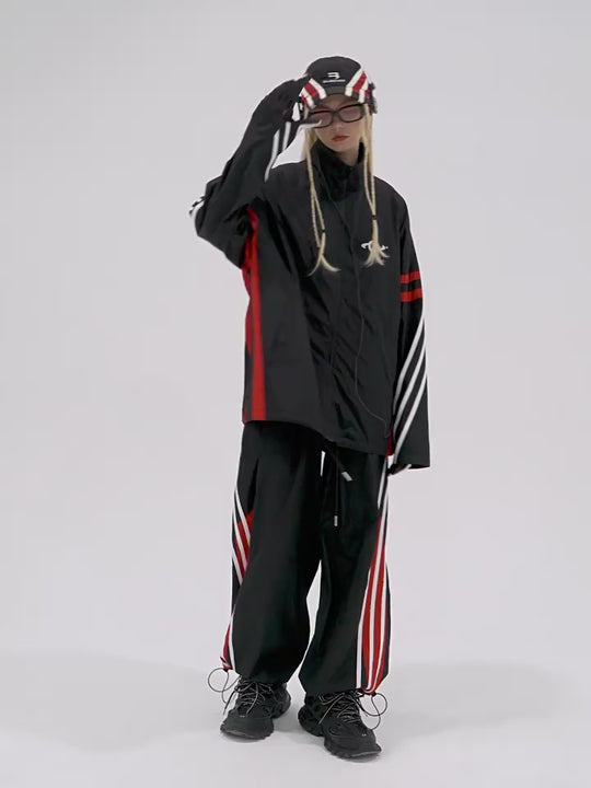 Harsh and Cruel Stitching Loose Track Jacket