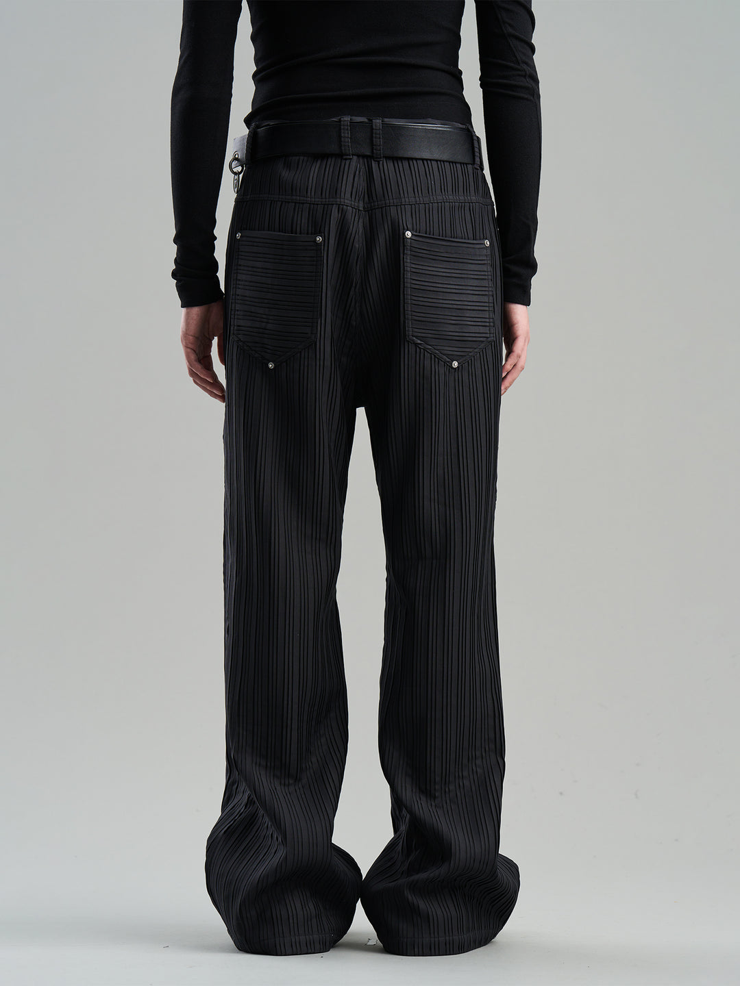 BLIND NO PLAN 3D Texture & Studded Suit Pants